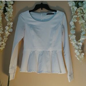 White long sleeve blouse.
